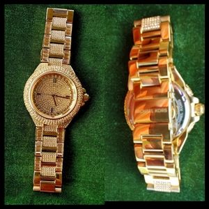 MICHAEL KORS  Camille  MK5720 Gold Crystal Paved Dial Lady's Watch